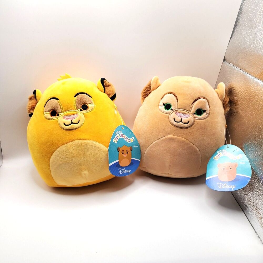 Set of 2 Disney Lion King Nala Simba Squishmallows Bundle Lot